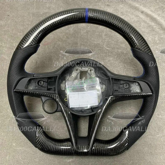 Volante Fibra Di Carbonio Alfa Romeo Giulia - Da300Cavalli