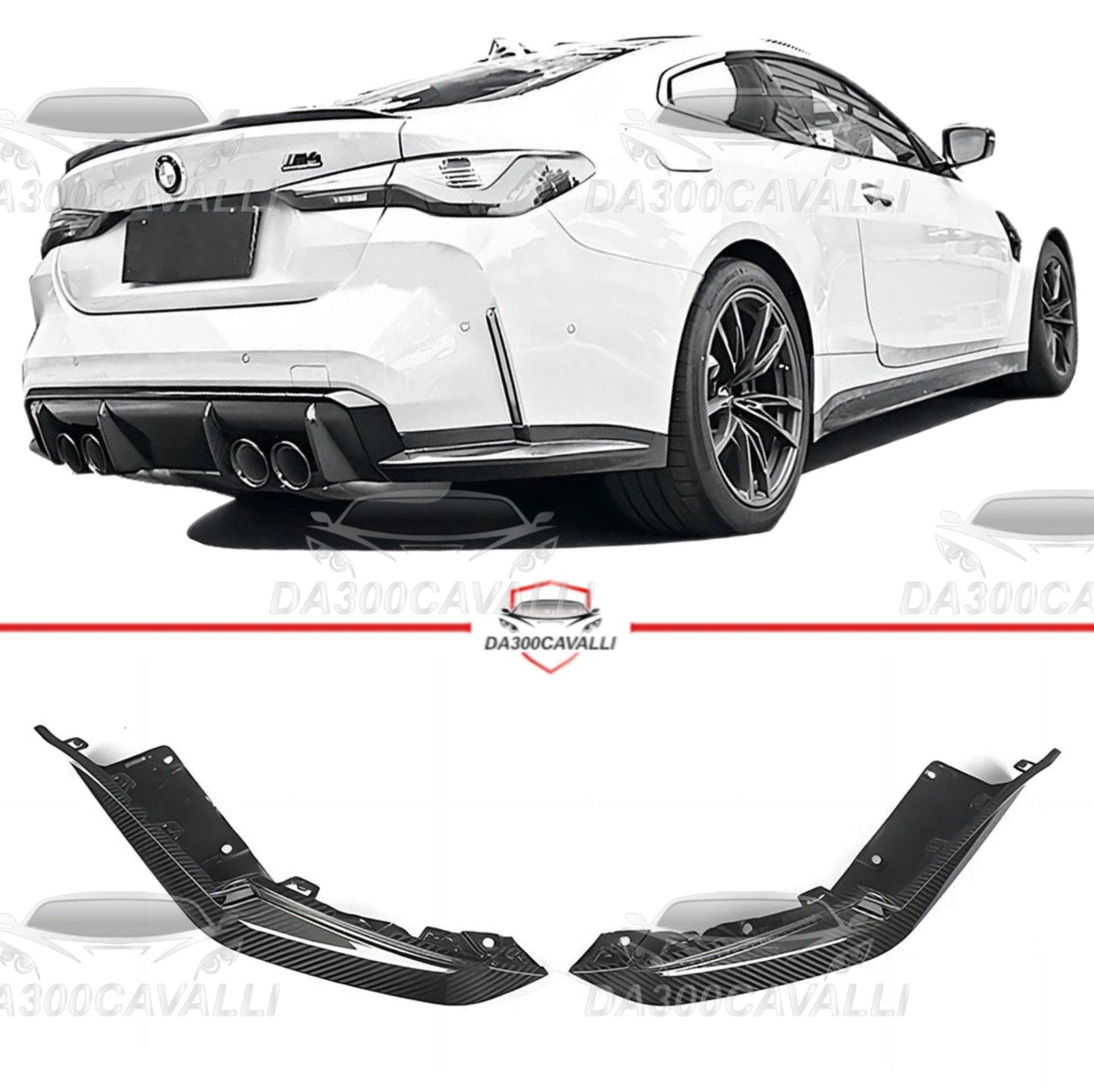 Appendici Aerodinamiche BMW M3 M4 G80 G82 G83 Fibra Di Carbonio - Da300Cavalli