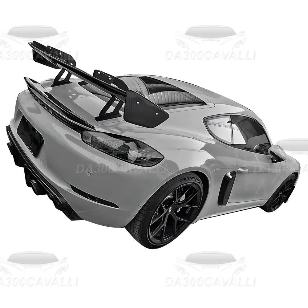 Spoiler Porsche Cayman Boxster 718 Fibra Di Carbonio (2017-2023) - Da300Cavalli