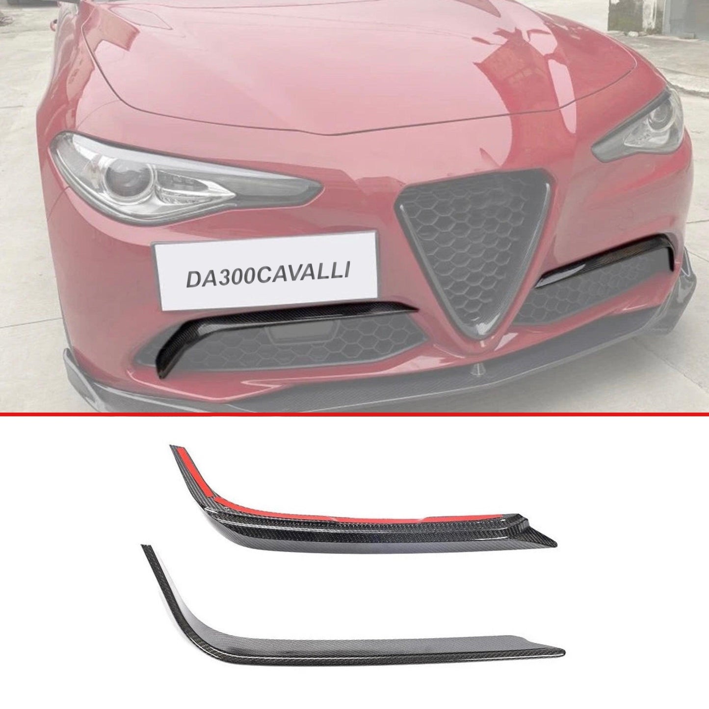 Appendici Aerodinamiche Alfaromeo Giulia (2015-2020) In Fibra Di Carbonio Da300Cavalli