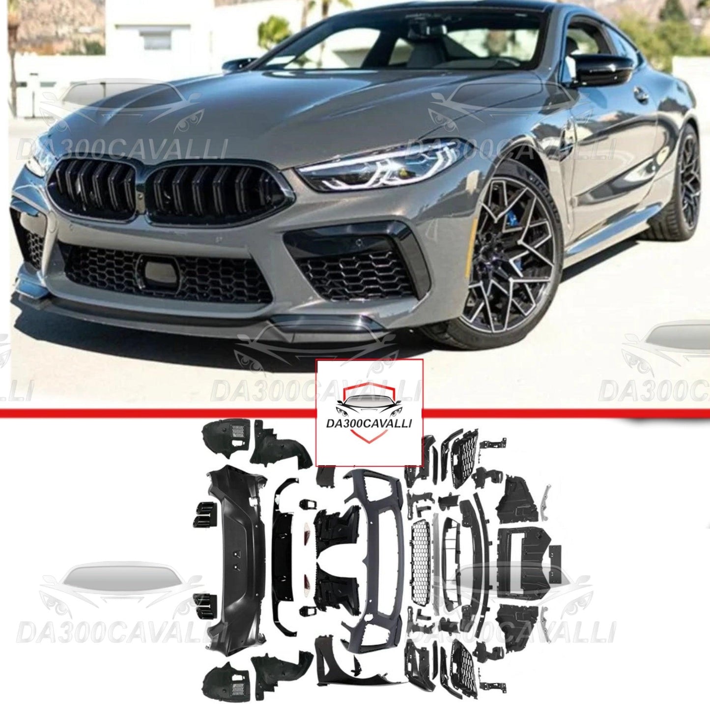 Car Surround Body Kit Front Rear Bumper Grill Fog Lamp Cover Fender For Bmw 8 Series G14 G15 G16 Modified M8 Da300Cavalli