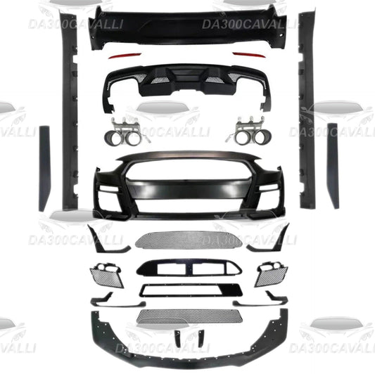 Car Body Kit For Ford Mustang 2018-2020 Upgrade To Gt500 Shelby Include Front And Rear Bumper,Side Skirts Da300Cavalli