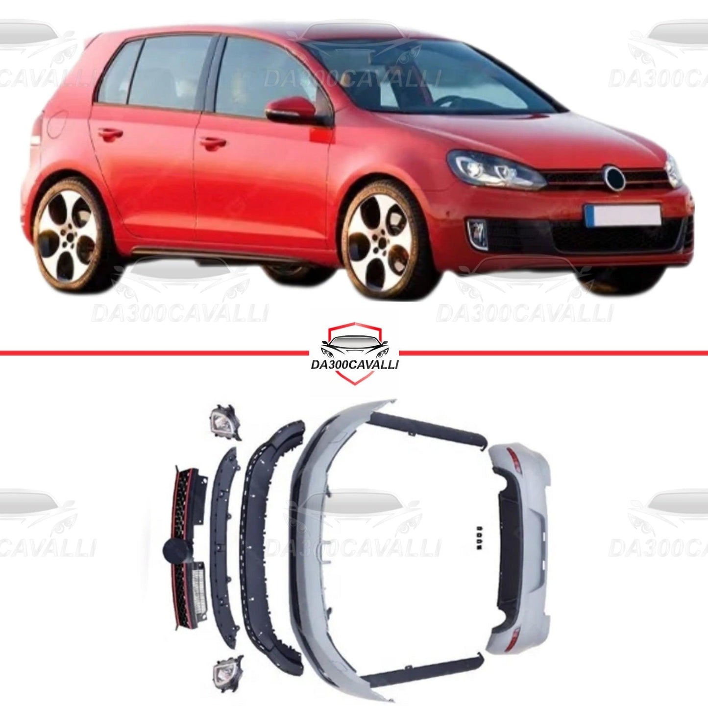 Body Kit Vw Golf 6 Stile GTI (2008-2013) - Da300Cavalli