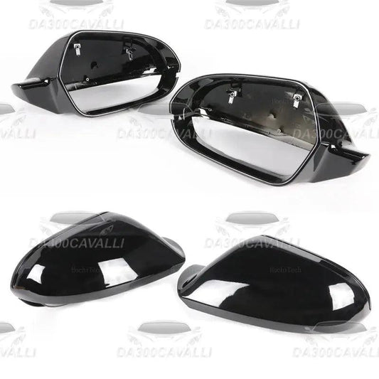 A6 C7 C7.5 4G Carbon Fiber Pattern Mirror Cover For  Audi S6 Rs6 C7 C7.5 2011-2018 Rear View Cap Reverse Housing Shell Da300Cavalli