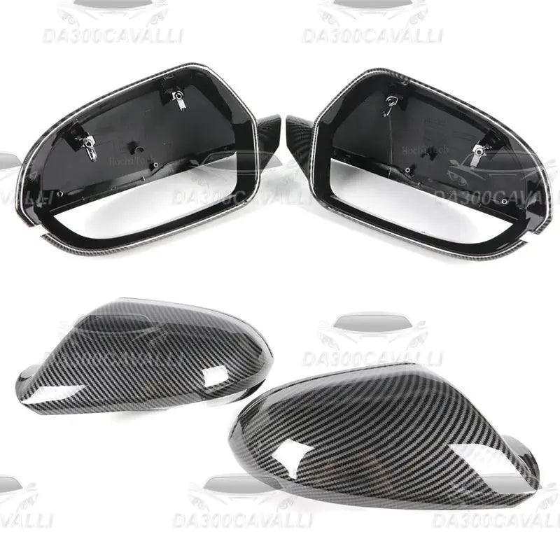 A6 C7 C7.5 4G Carbon Fiber Pattern Mirror Cover For  Audi S6 Rs6 C7 C7.5 2011-2018 Rear View Cap Reverse Housing Shell Da300Cavalli