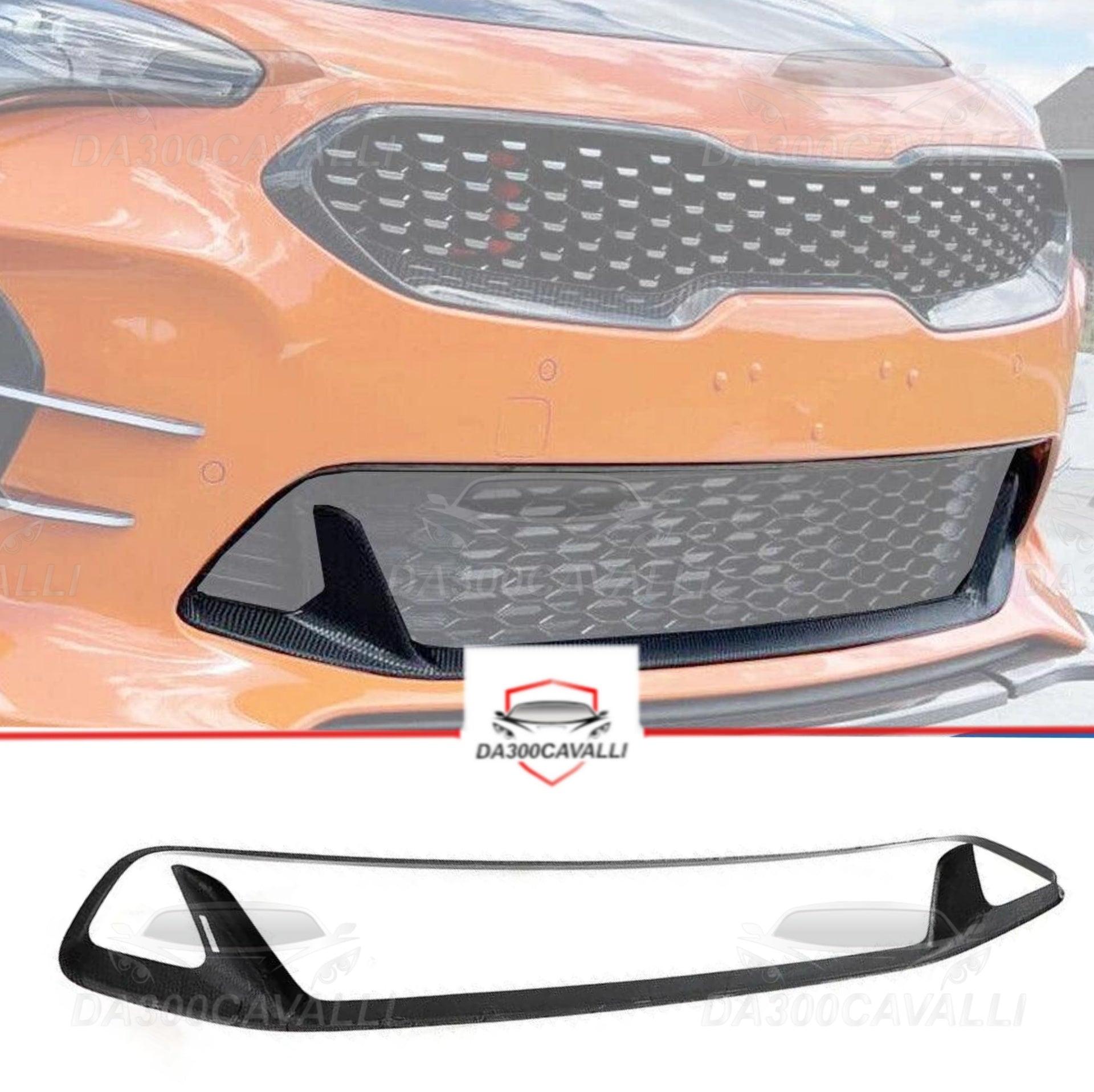 Contorno Griglia Bassa Frontale Kia Stinger Gt Ex Hatchback (2018-2023) Fibra Di Carbonio - Da300Cavalli