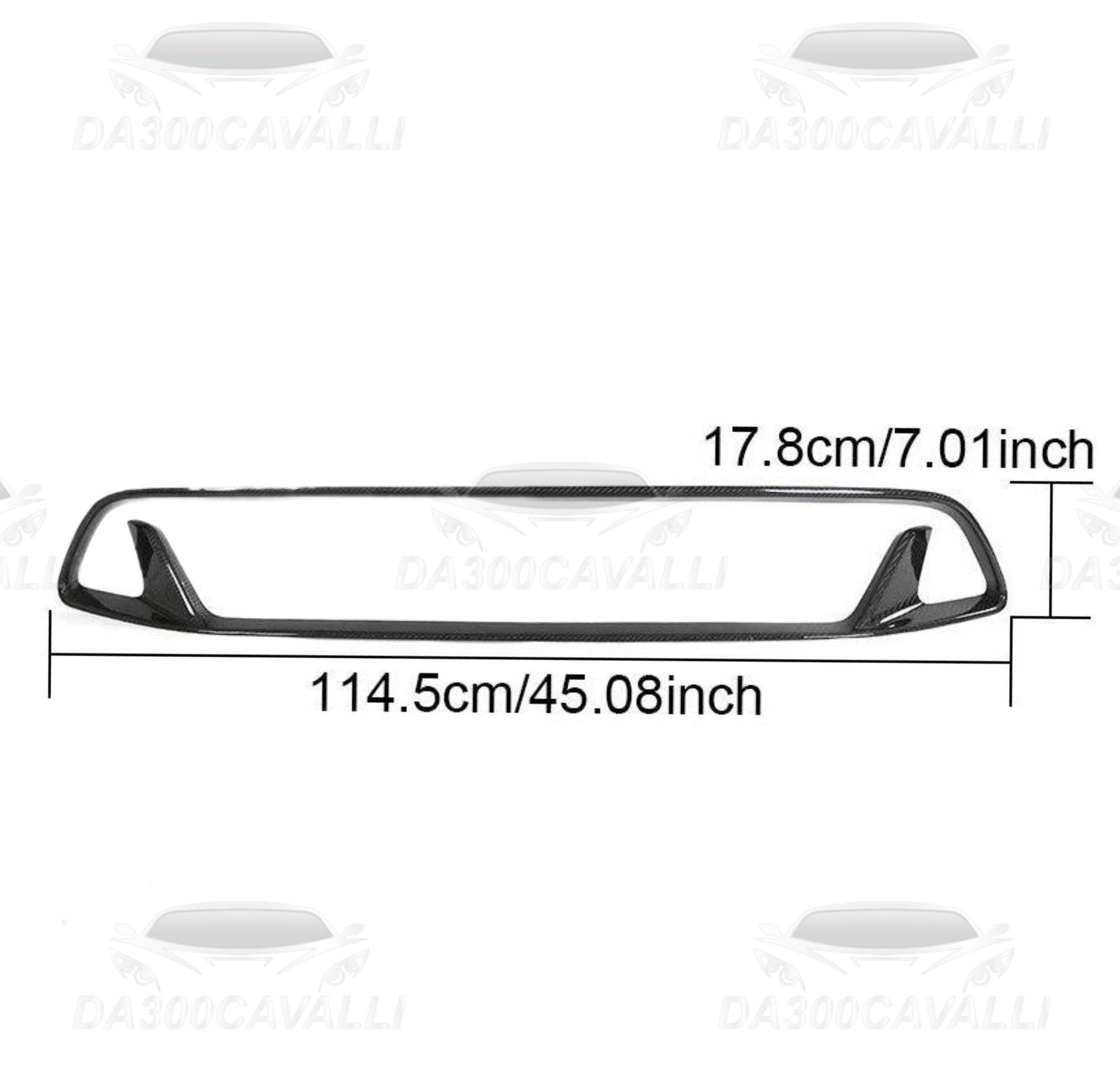 Contorno Griglia Bassa Frontale Kia Stinger Gt Ex Hatchback (2018-2023) Fibra Di Carbonio - Da300Cavalli