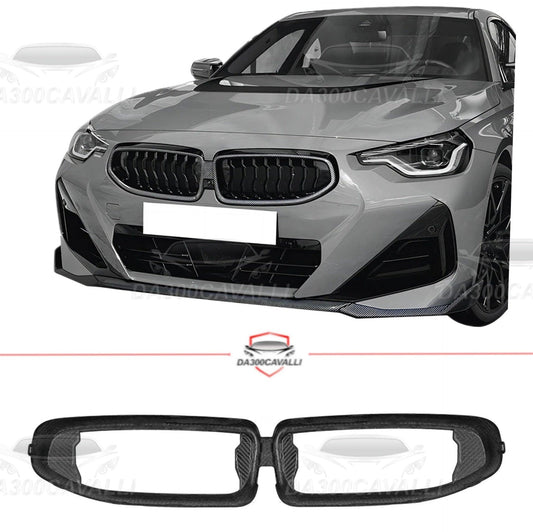 Contorno Griglia Frontale BMW Serie 2 Coupe M2 G42 Fibra Di Carbonio - Da300Cavalli