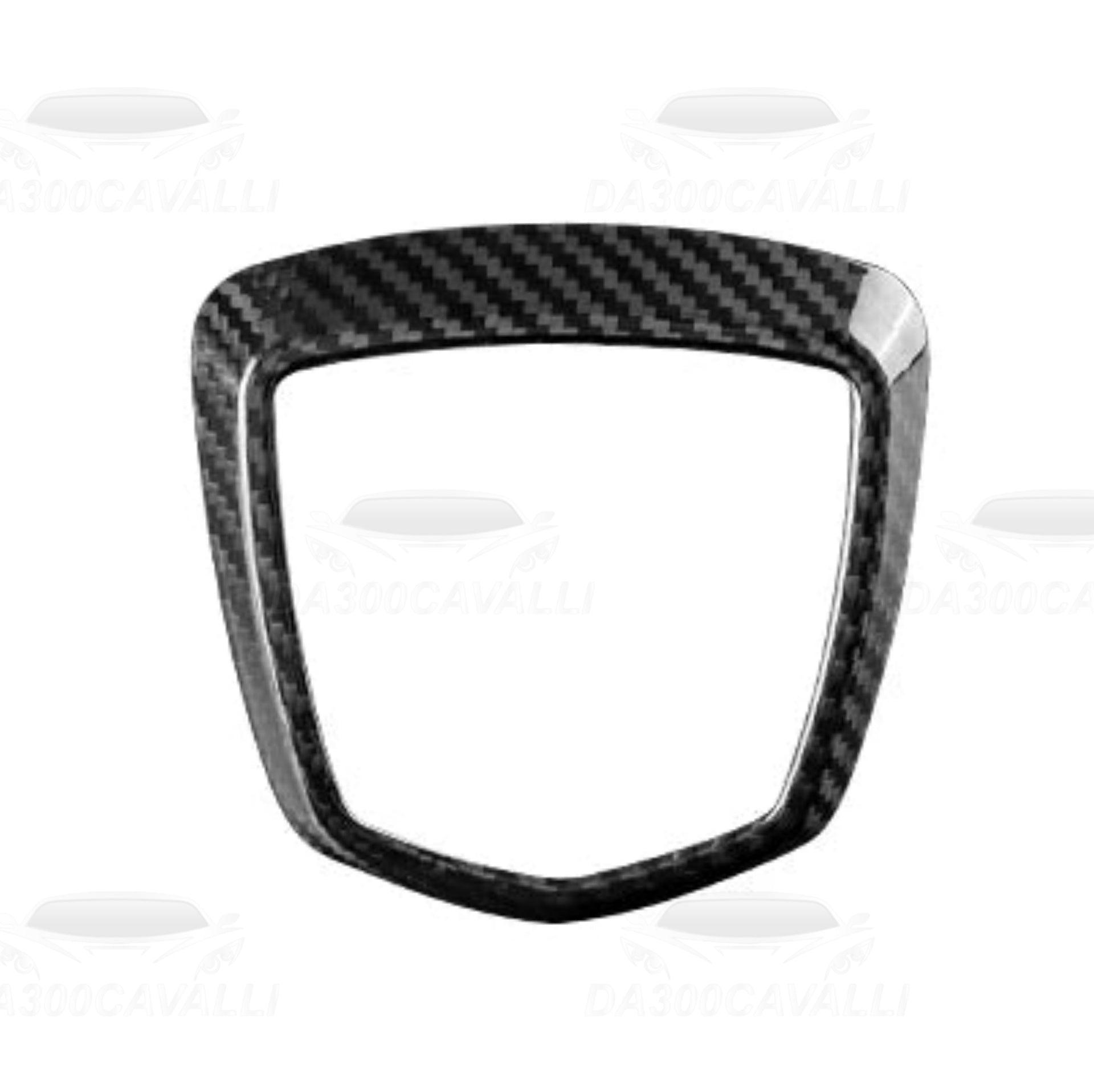 Contorno Logo Posteriore Fiat 500 Abarth 595 695 (2008-2023) Fibra Di Carbonio - Da300Cavalli