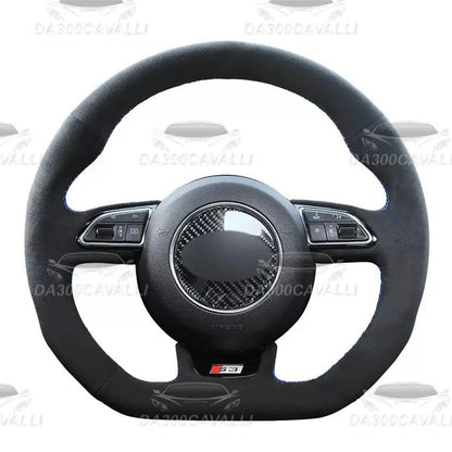 Black Suede Handsewing Steering Wheel Cover For Audi S1 8X S3 8V Sportback S4 B8 Avant S5 8T S6 C7 S7 G8 Rs Q3 8U Sq5 8R Da300Cavalli