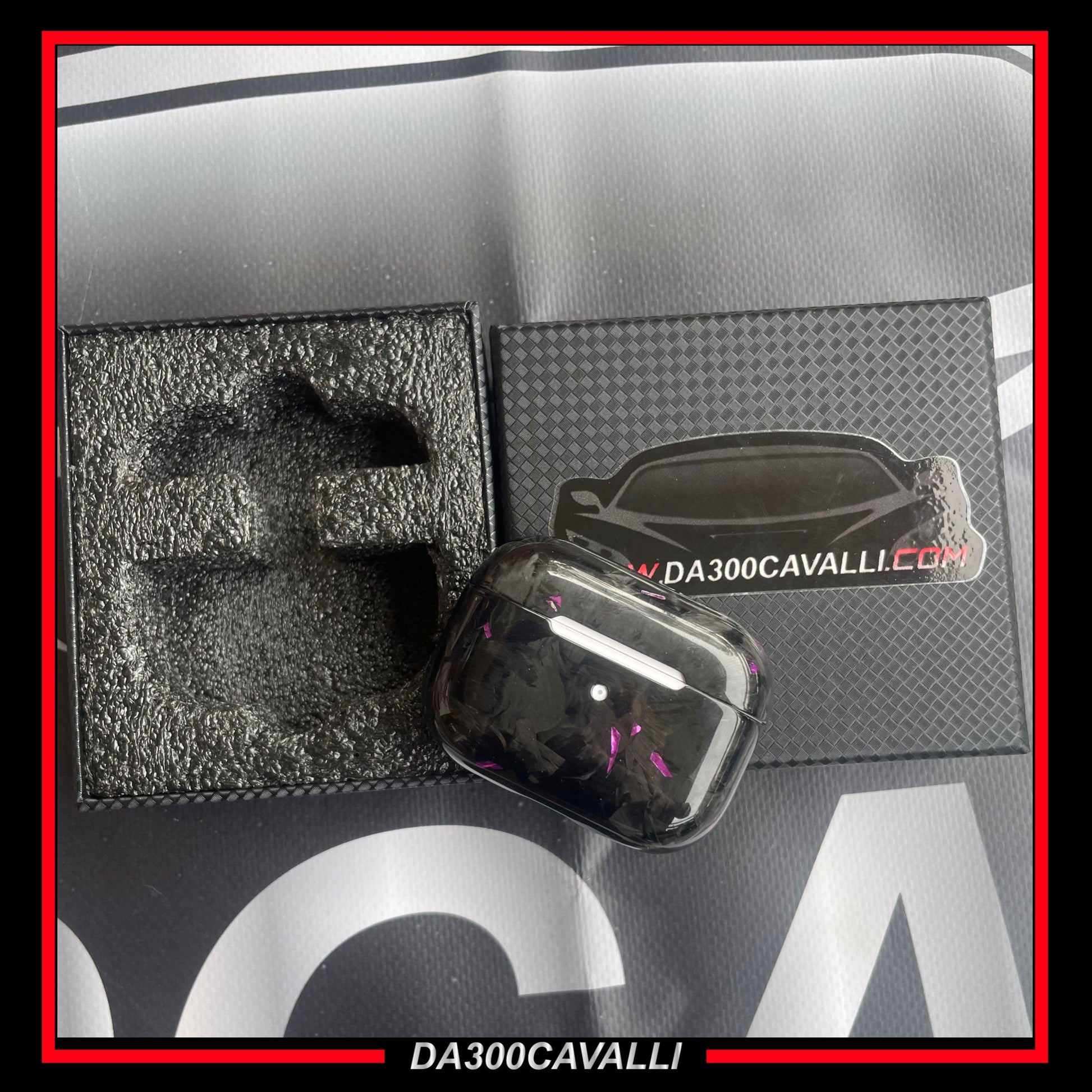 Cover AirPods In Fibra Di Carbonio - Da300Cavalli