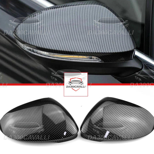 For Volkswagen Golf Mk8 Viii 8 Side Mirror Covers Caps (Carbon Look) 2020 2021 2022 For Vw Glossy Black Wing Rearview Da300Cavalli