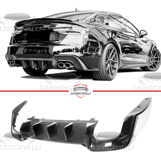 Diffusore Audi A5 S-Line S5 Sedan Fibra Di Carbonio (2020-2023) - Da300Cavalli