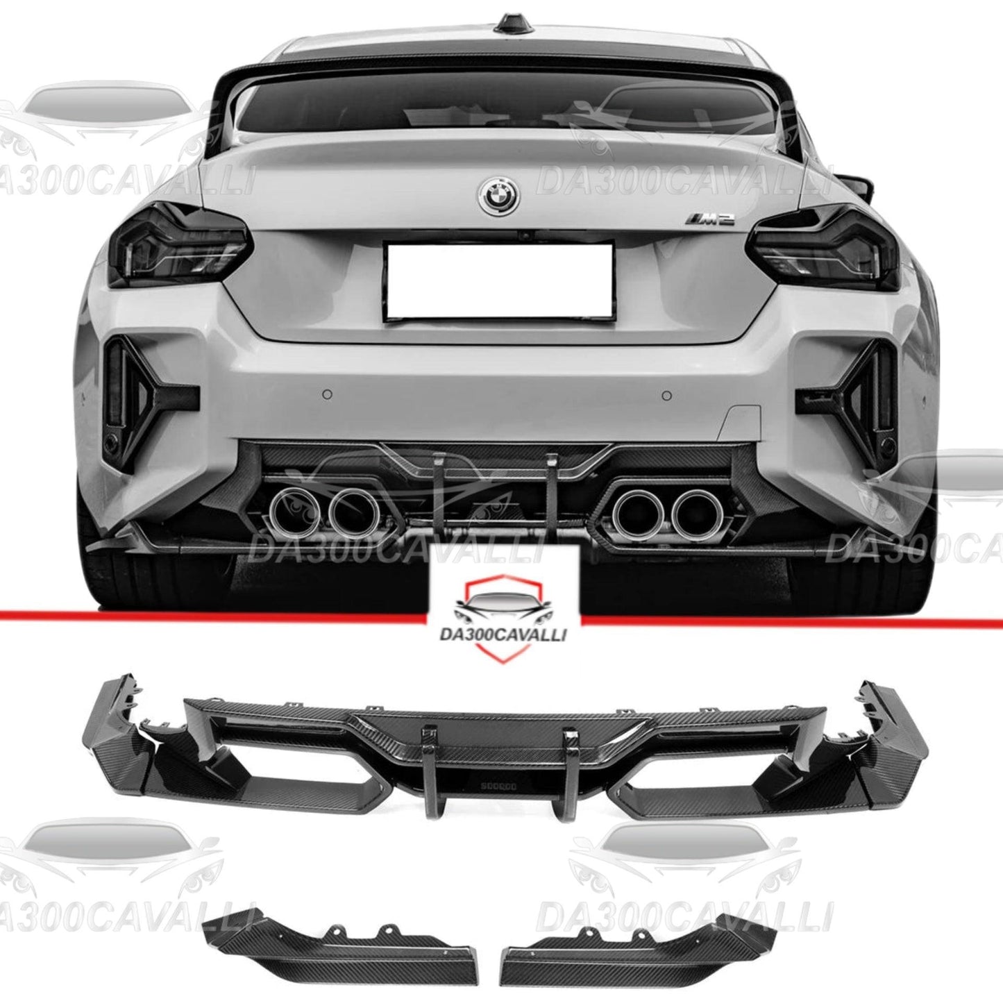 Diffusore BMW M2 G87 Fibra Di Carbonio - Da300Cavalli