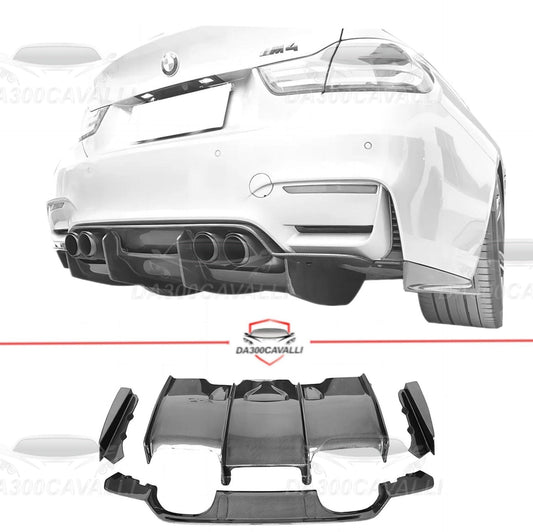 Diffusore BMW M3 F80 M4 F82 Fibra Di Carbonio - Da300Cavalli