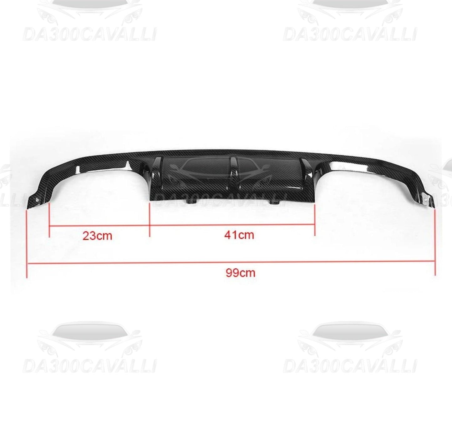 Diffusore BMW Serie 3 4 F80 F82 F83 Fibra Di Carbonio - Da300Cavalli