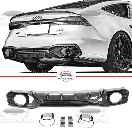 Diffusore Con Terminali Di Scarico Audi A7 S-Line S7 Sportback (2019-2021) - Da300Cavalli