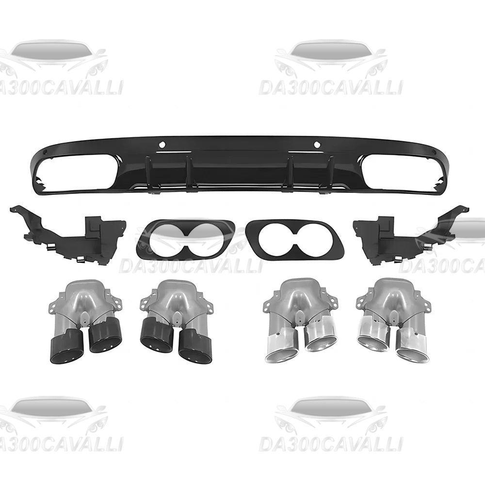 Diffusore Con Terminali Di Scarico Mercedes Classe C180 C200 C300 C350 W205 - Da300Cavalli