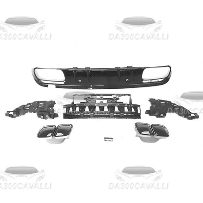 Diffusore Con Terminali Di Scarico Mercedes Classe C180 C200 C300 C350 W205 - Da300Cavalli