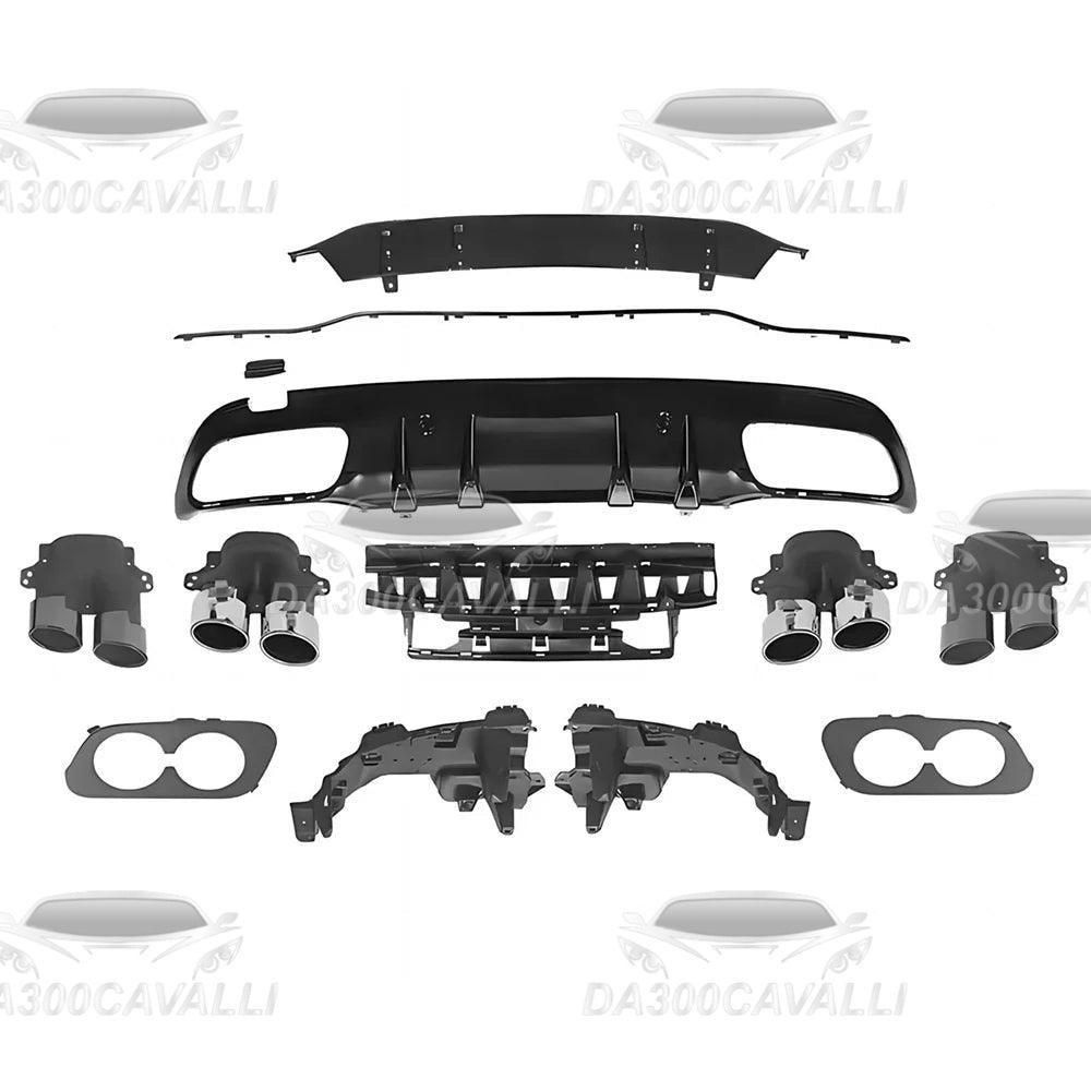 Diffusore Con Terminali Di Scarico Mercedes Classe C180 C200 C300 C350 W205 - Da300Cavalli