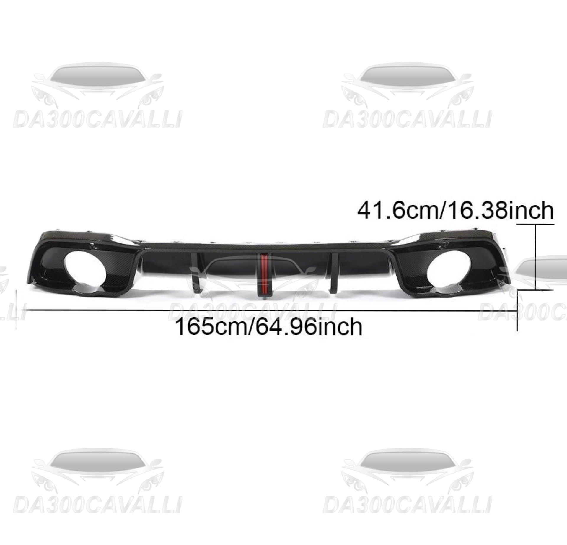 Diffusore Fibra Di Carbonio Golf 8 R Gti (2021-2023) Da300Cavalli