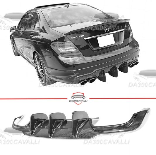 Diffusore Mercedes Classe C C63 Sedan W204 Fibra Di Carbonio - Da300Cavalli