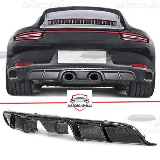 Diffusore Porsche Carrera 911 (2016-2018) Fibra Di Carbonio - Da300Cavalli