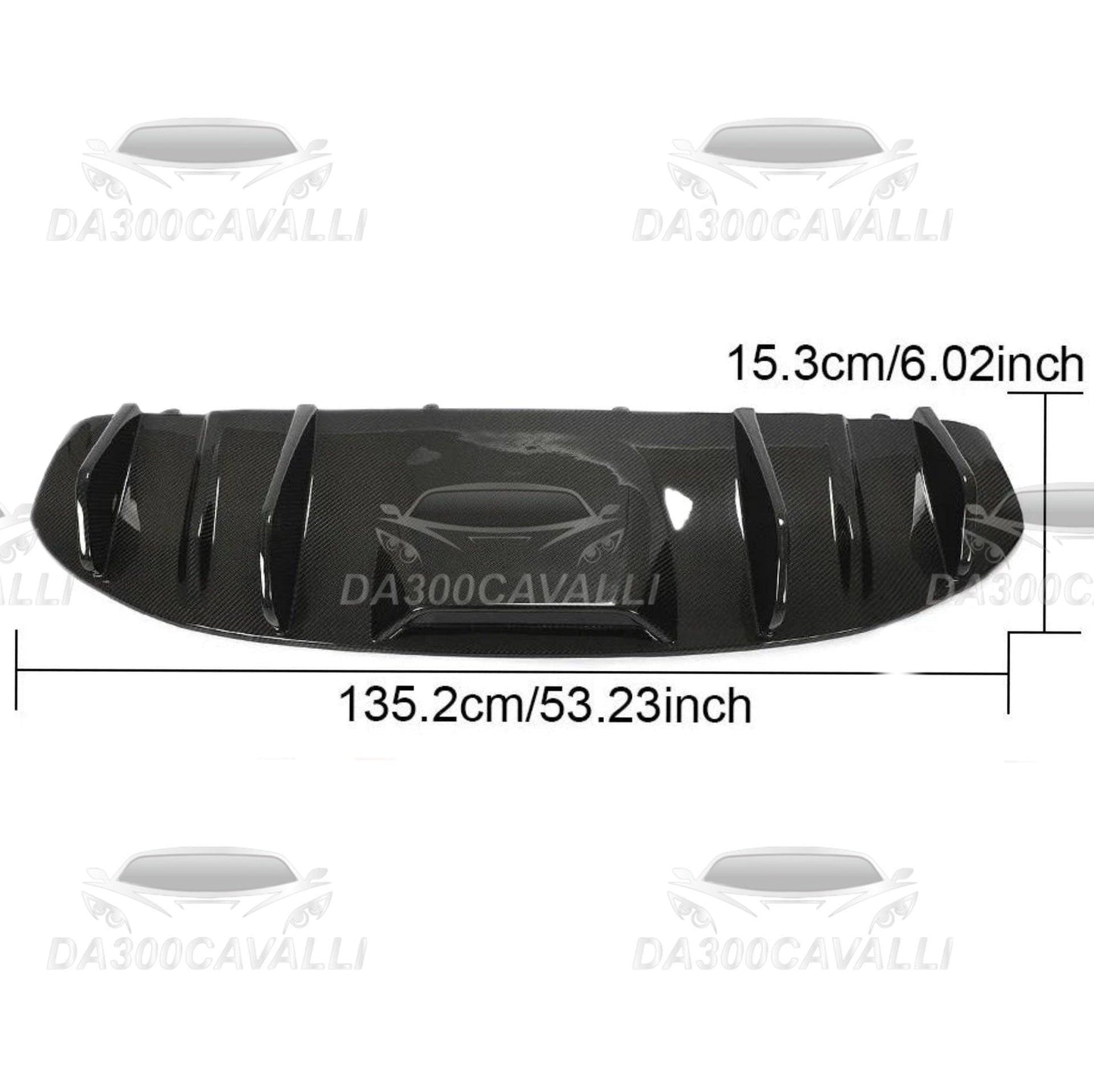 Diffusore Porsche Taycan (2019-2022) Fibra Di Carbonio - Da300Cavalli