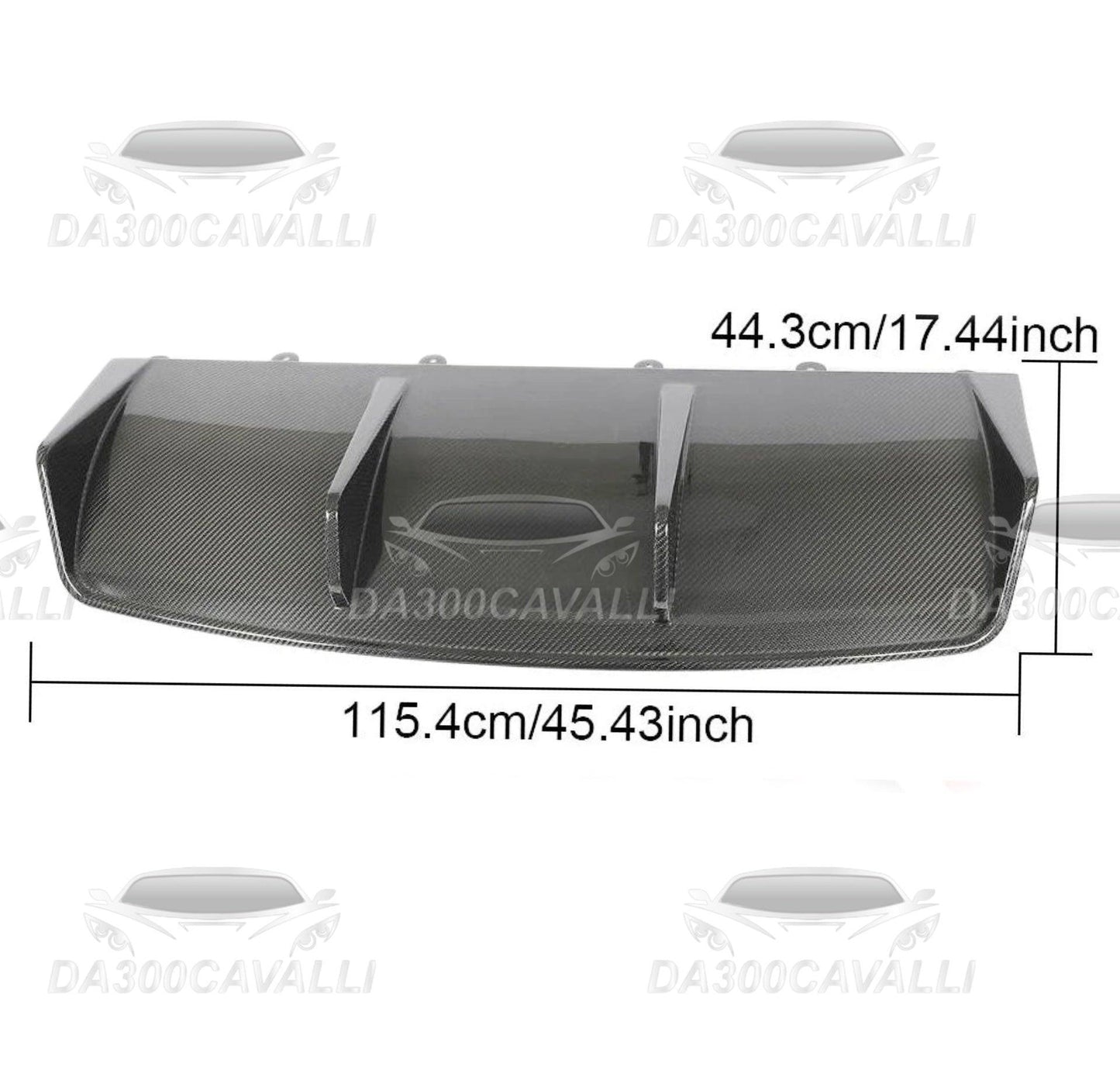 Diffusore Porsche Taycan (2019-2022) Fibra Di Carbonio - Da300Cavalli