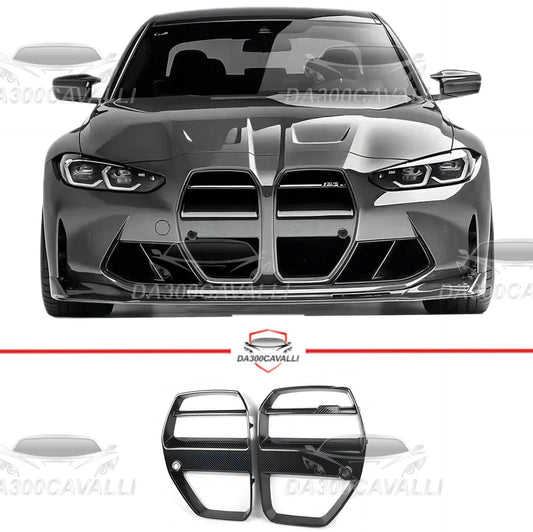 Griglia Frontale BMW Serie 3 4 M3 M4 G80 G82 G83 Fibra Di Carbonio - Da300Cavalli