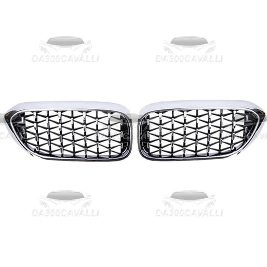 Griglie Anteriori Diamante Bmw Serie 5 G30 G31 G38 Da300Cavalli