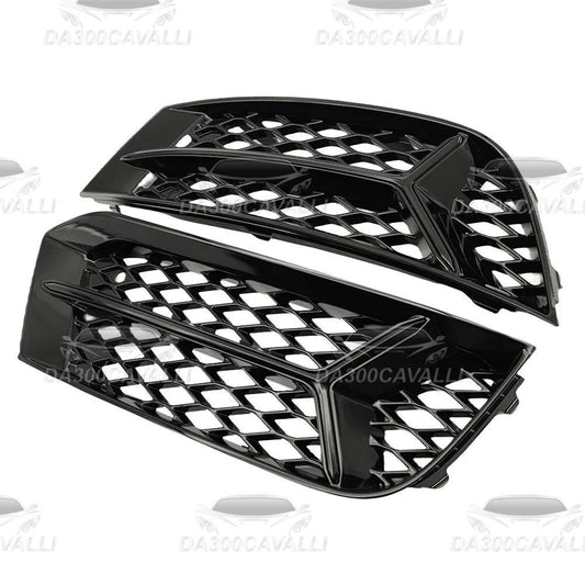 Auto Side Front Mesh Honeycomb Lower Bumper Fog Light Grille Grill Cover For Audi A3 2017 2018 2019 2020 Cover Car Accessories Da300Cavalli