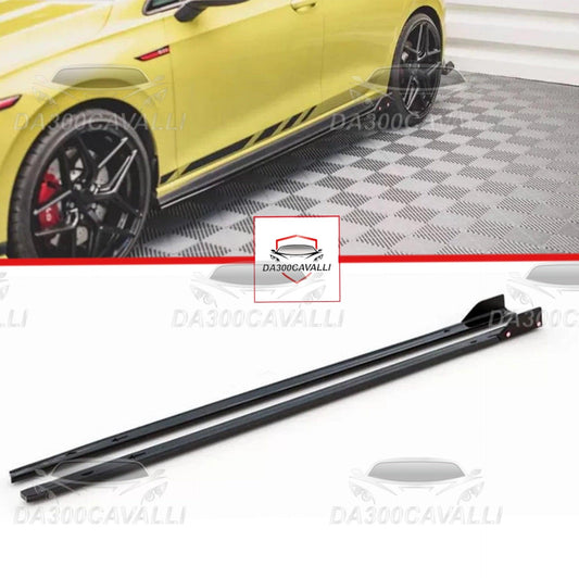 Max V3 Style Accessory Side Skirts Extensions For Vw Golf 8 Mk8 Gti R-Line 2021 2022 2023 Body Kit Da300Cavalli