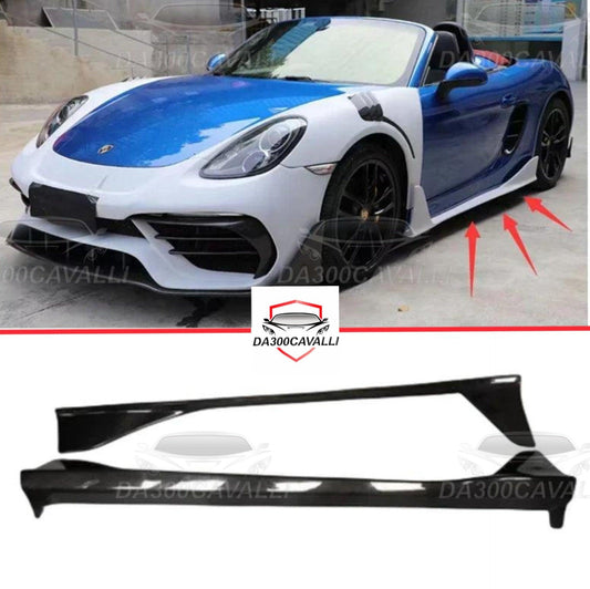 Minigonne Porsche Boxster Cayman 981 (2013-2016) Fibra Di Carbonio - Da300Cavalli