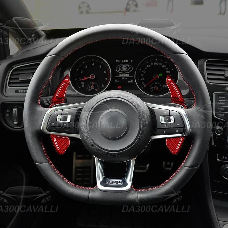 Palette Al Volante VW Golf MK7 MK7.5 Polo 6R Scirocco Fibra Di Carbonio (2015-2020) - Da300Cavalli