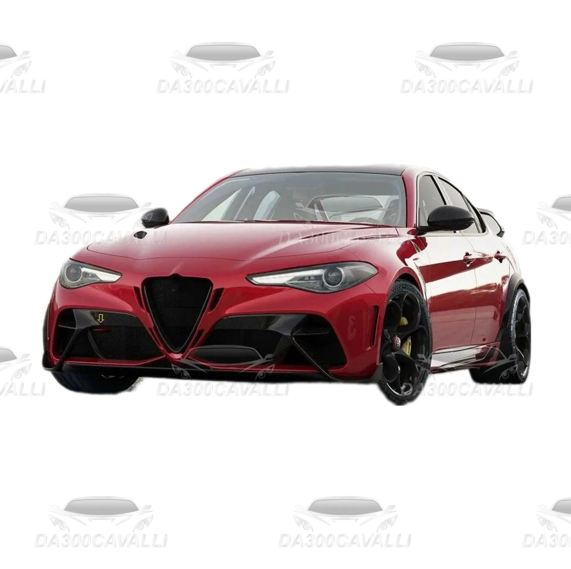 Parafanghi Alfa Romeo Giulia (2016-2023) Stile Gtam In Fibra Di Carbonio - Da300Cavalli