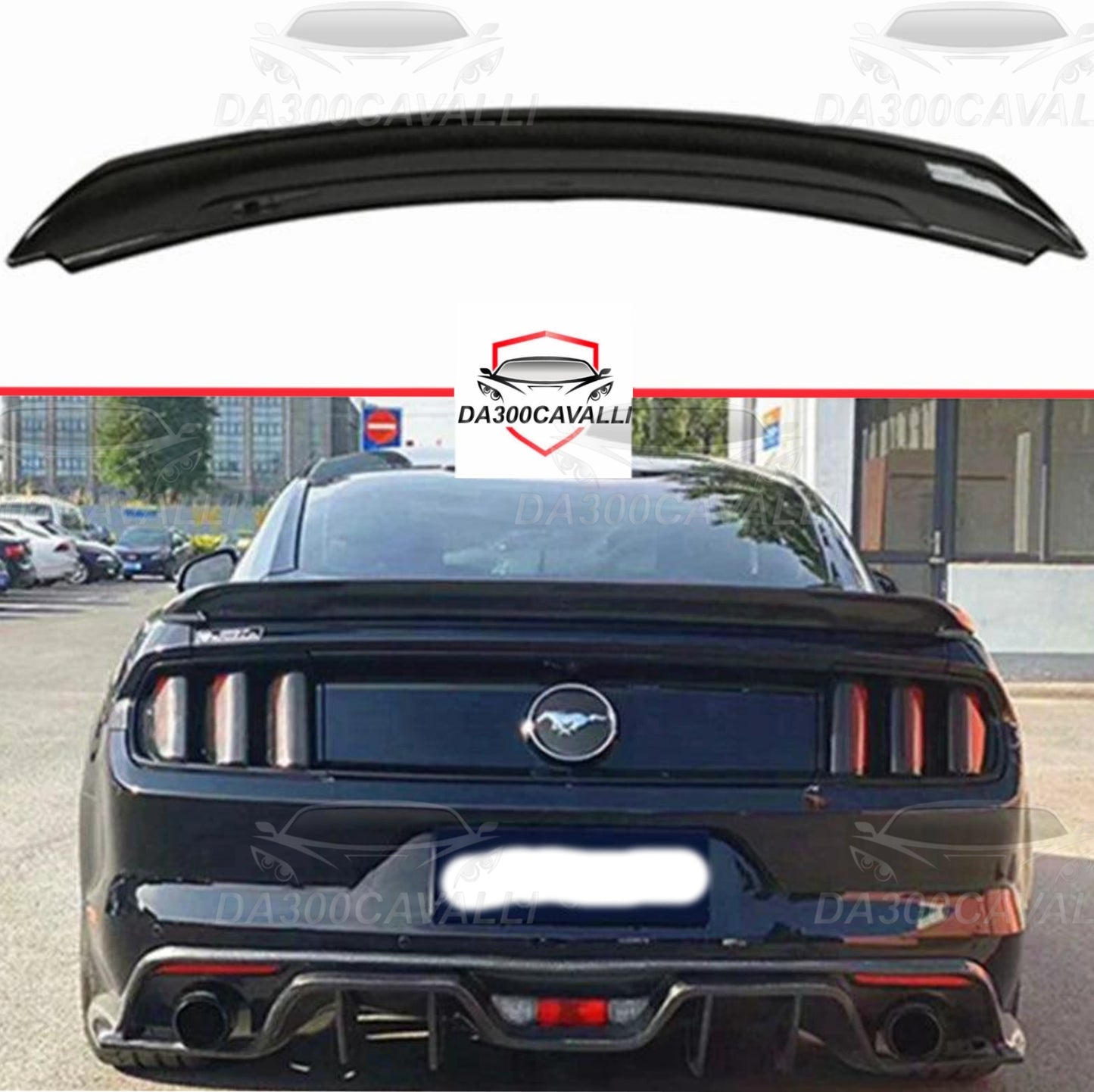 Spoiler Ford Mustang Gt V8 V6 (2015-2018) Fibra Di Carbonio