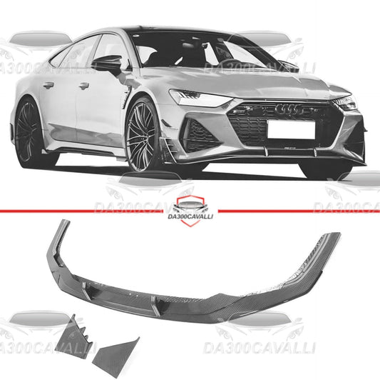 Splitter Audi RS7 Sportback Sedan Fibra Di Carbonio (2020-2023) - Da300Cavalli