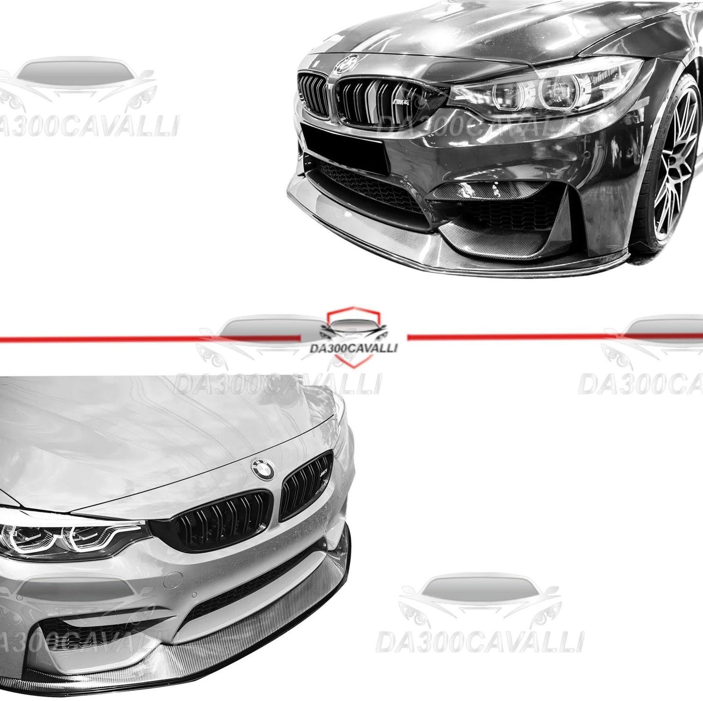 Splitter BMW M3 M4 F80 F82 Fibra Di Carbonio - Da300Cavalli