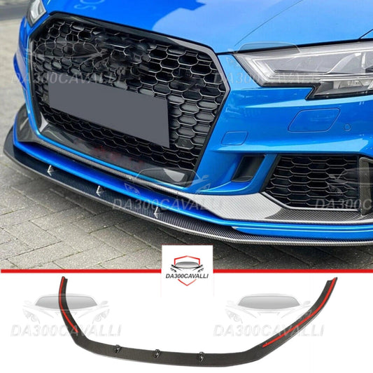 Splitter e Appendici Aerodinamiche Fibra Di Carbonio Audi Rs3 (2017-2020) - Da300Cavalli