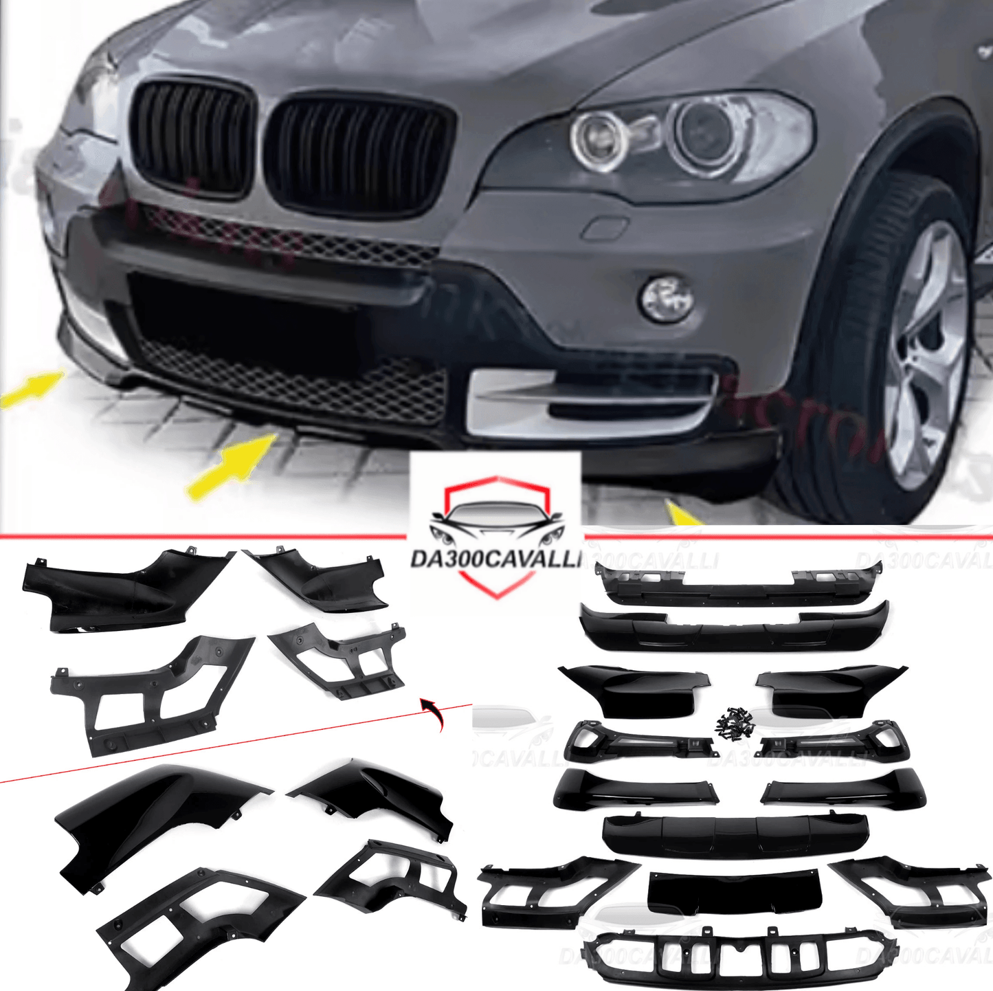 Splitter e Diffusore BMW X5 E70 (2007-2010) - Da300Cavalli