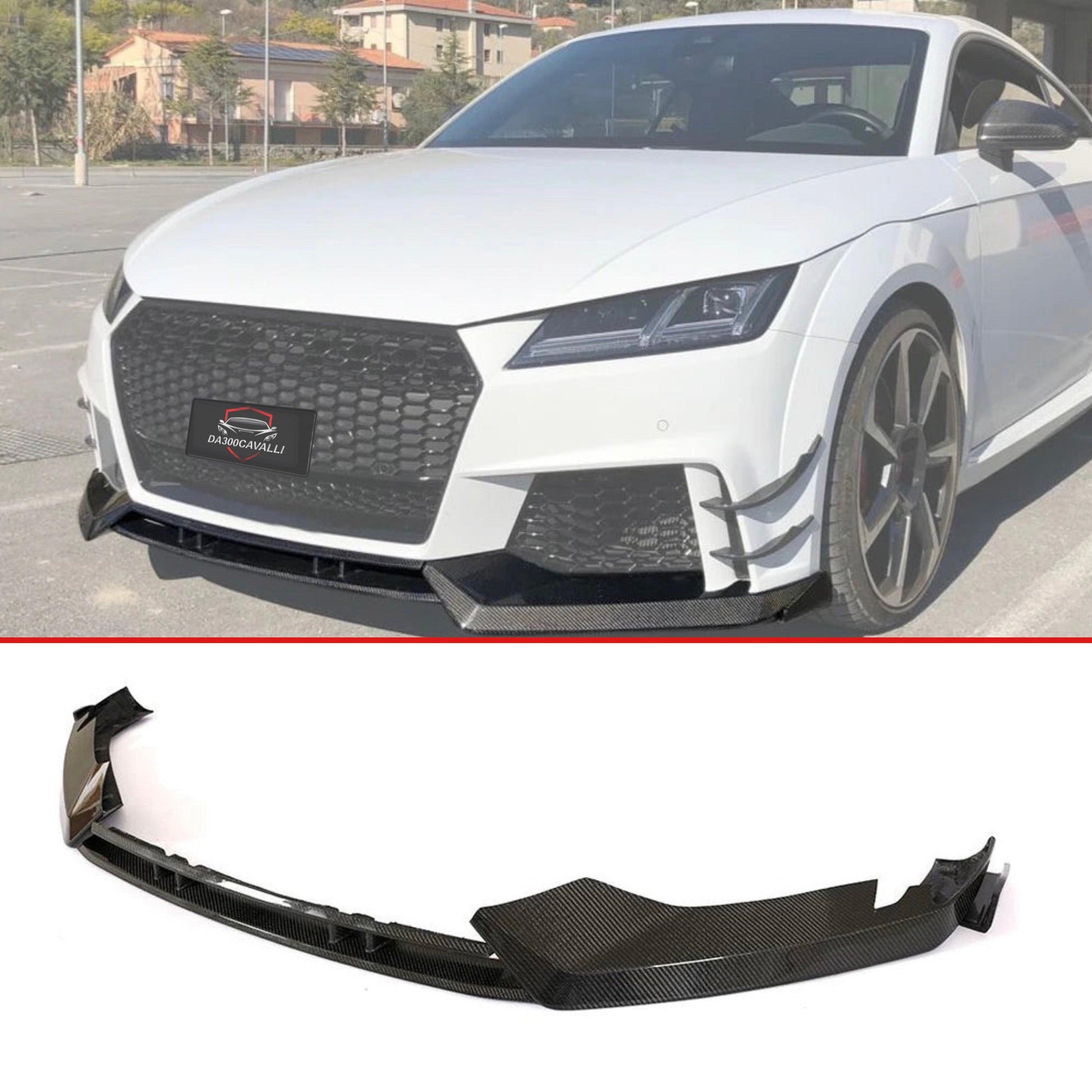 Splitter Fibra Di Carbonio Audi Ttrs Mk3 (2016-2018) - Da300Cavalli