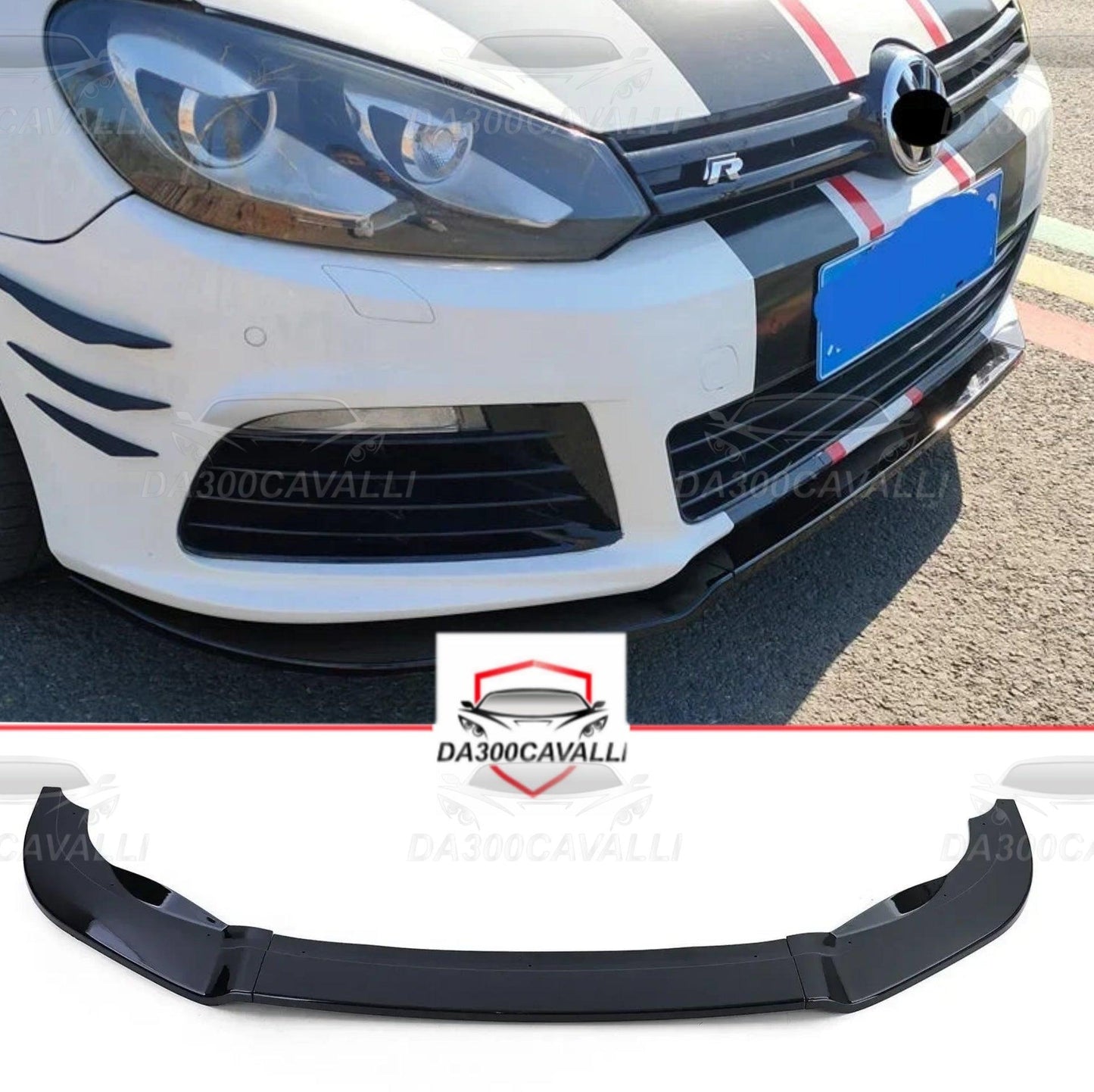 Splitter Volkswagen Golf 6 (2007-2013) Fibra Di Carbonio PREZZO - Da300Cavalli