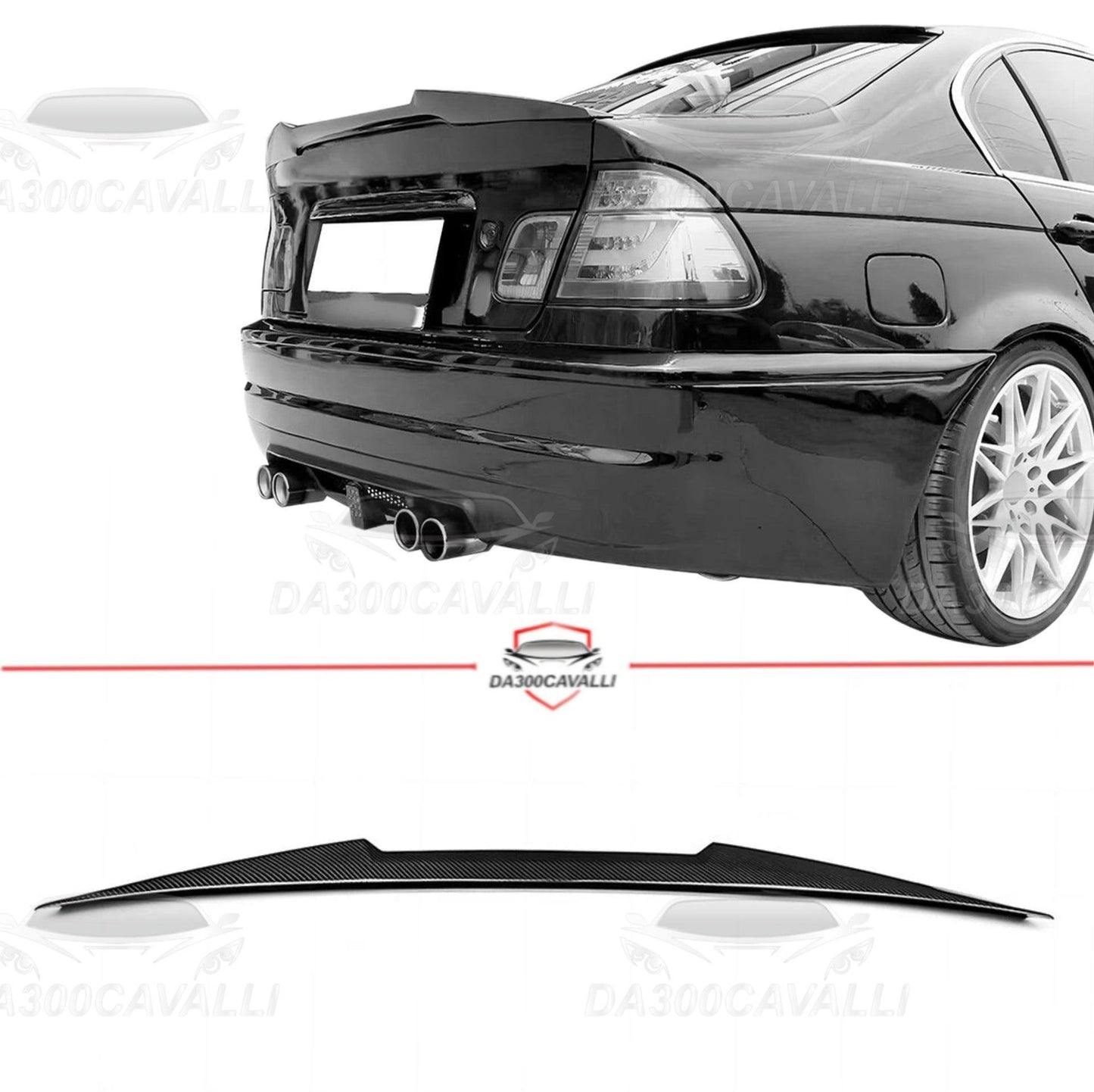 Spoiler BMW Serie 3 E46 Fibra Di Carbonio - Da300Cavalli