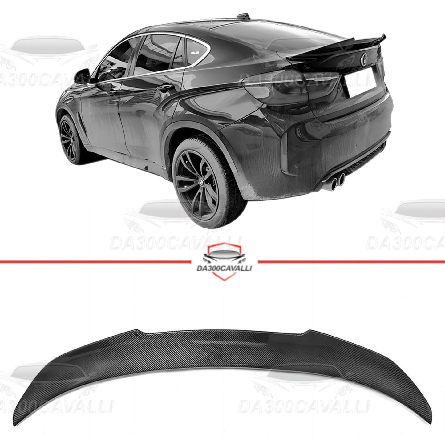 Spoiler BMW Serie 6 M6 F06 F13 Fibra Di Carbonio - Da300Cavalli