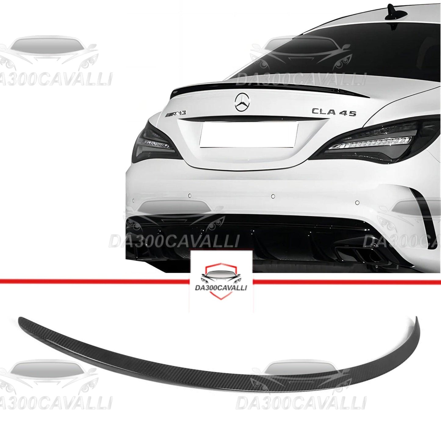 Spoiler Mercedes CLA CLA45 W177 Fibra Di Carbonio - Da300Cavalli