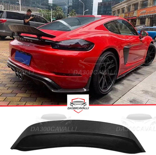 Spoiler Porsche Cayman 718 (2016-2020) Fibra Di Carbonio - Da300Cavalli