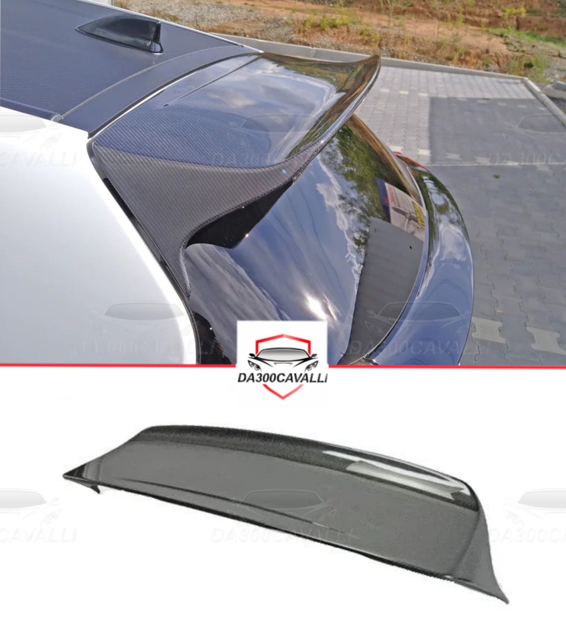 Spoiler Toyota Yaris Fibra Di Carbonio - Da300Cavalli