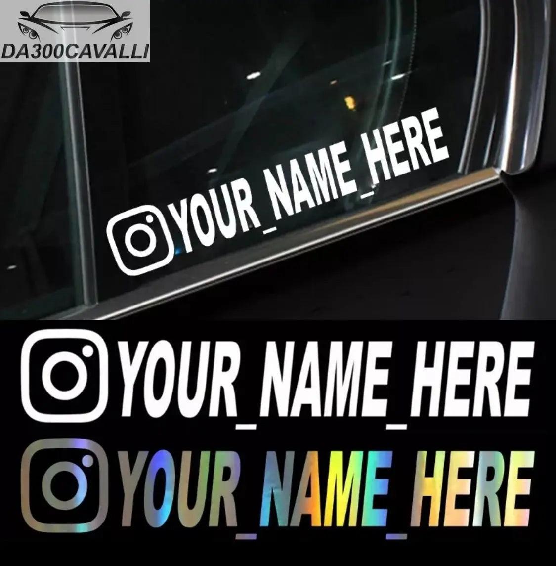 Sticker Personalizzato Tag Instagram - Da300Cavalli