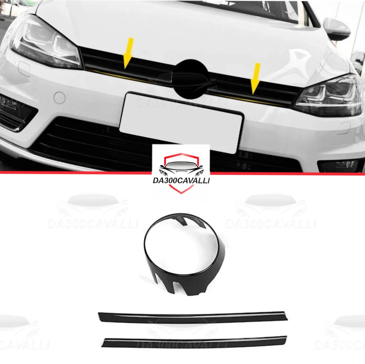 Striscia Logo Volkswagen Golf 7 7.5 R (2013-2019) - Da300Cavalli